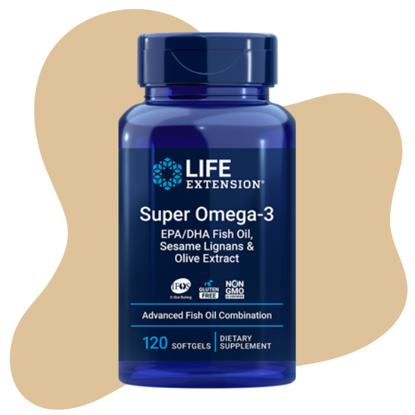 Super Omega-3 EPA/DHA Aceite de Pescado, Lignanos de Sésamo y Extracto de Oliva